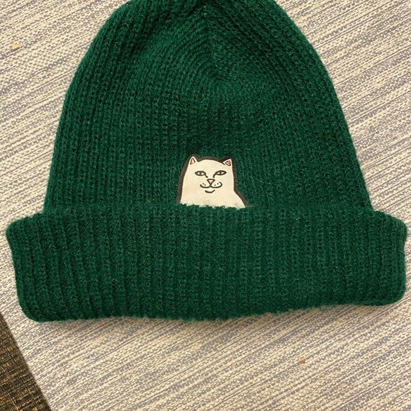 Ripndip Accessories - RIPNDIP Lord nermal ribbed Beanie - Green